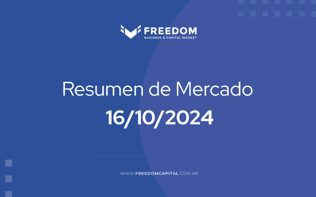 Resumen de mercado: 16 de Octubre de 2024